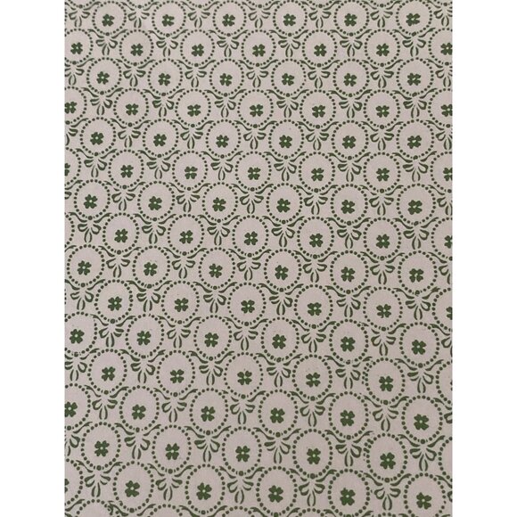 VTG Doll House Miniature Wallpaper Green Cicle Bow Pattern Art Craft Shadow Box - Picture 3 of 4